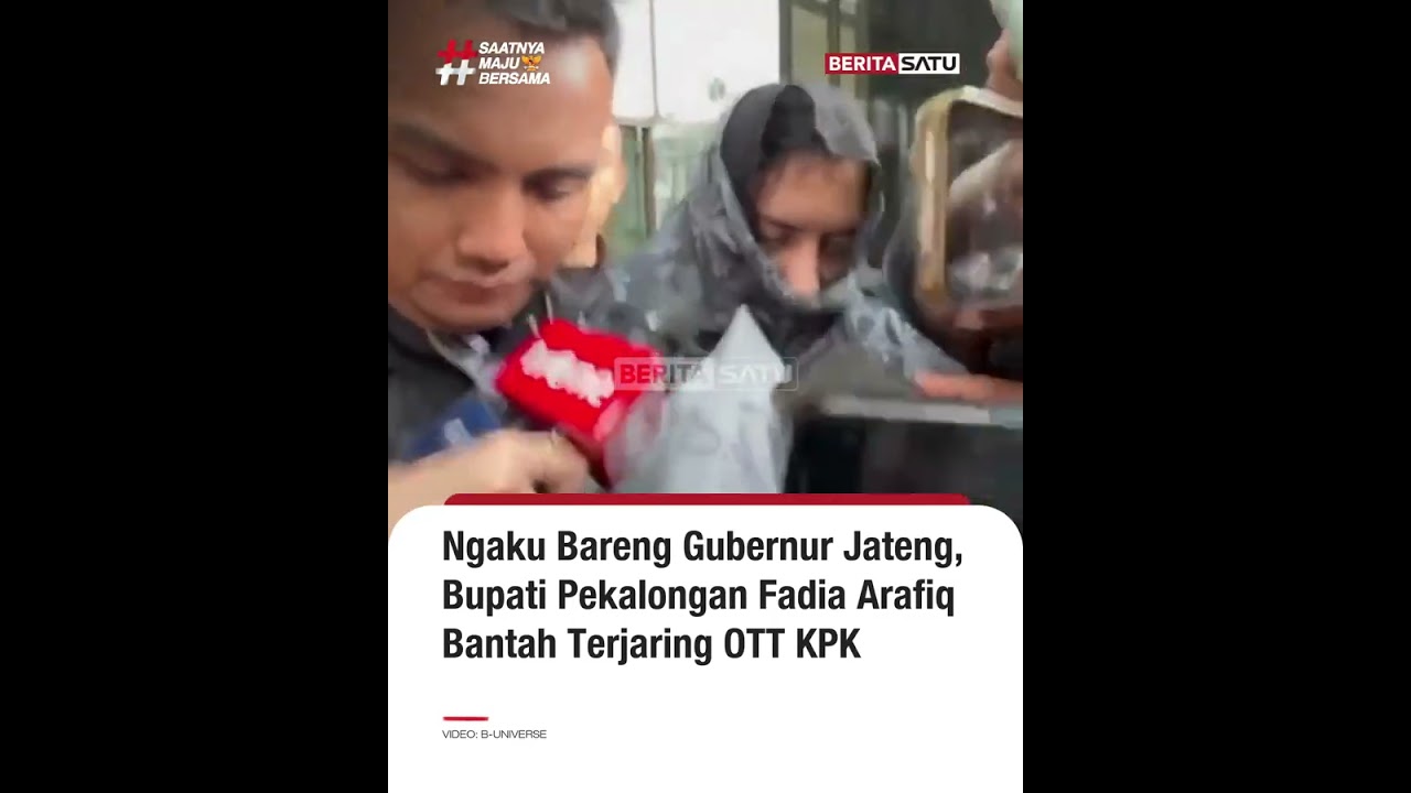 Ngaku Bareng Gubernur jateng, Bupati Pekalongan Fadia Arafiq Bantah Terjaring OTT KPK #beritasatu