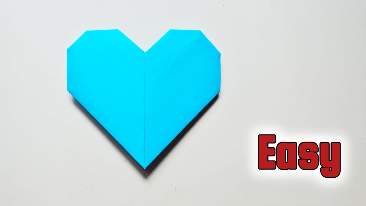 HOW TO MAKE A PAPER HEART EASY