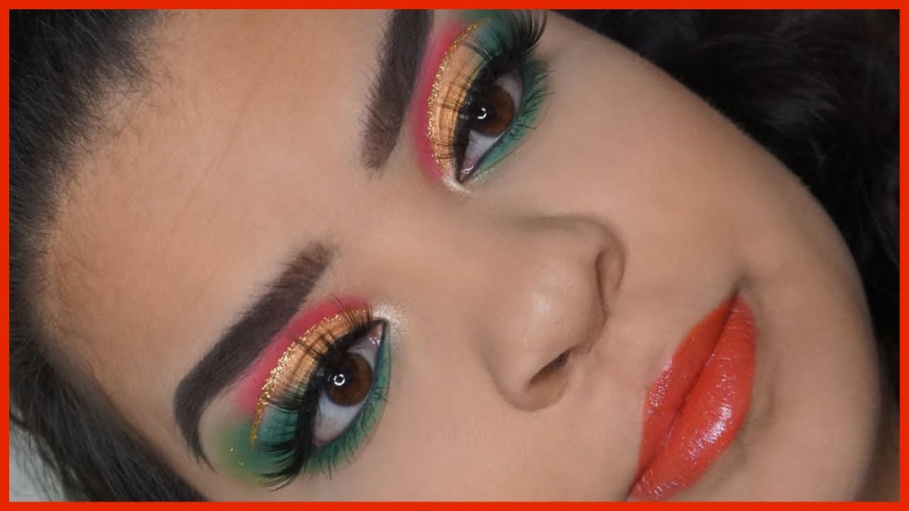 OH SANTA! Christmas Colors inspired makeup look | cut crease tutorial