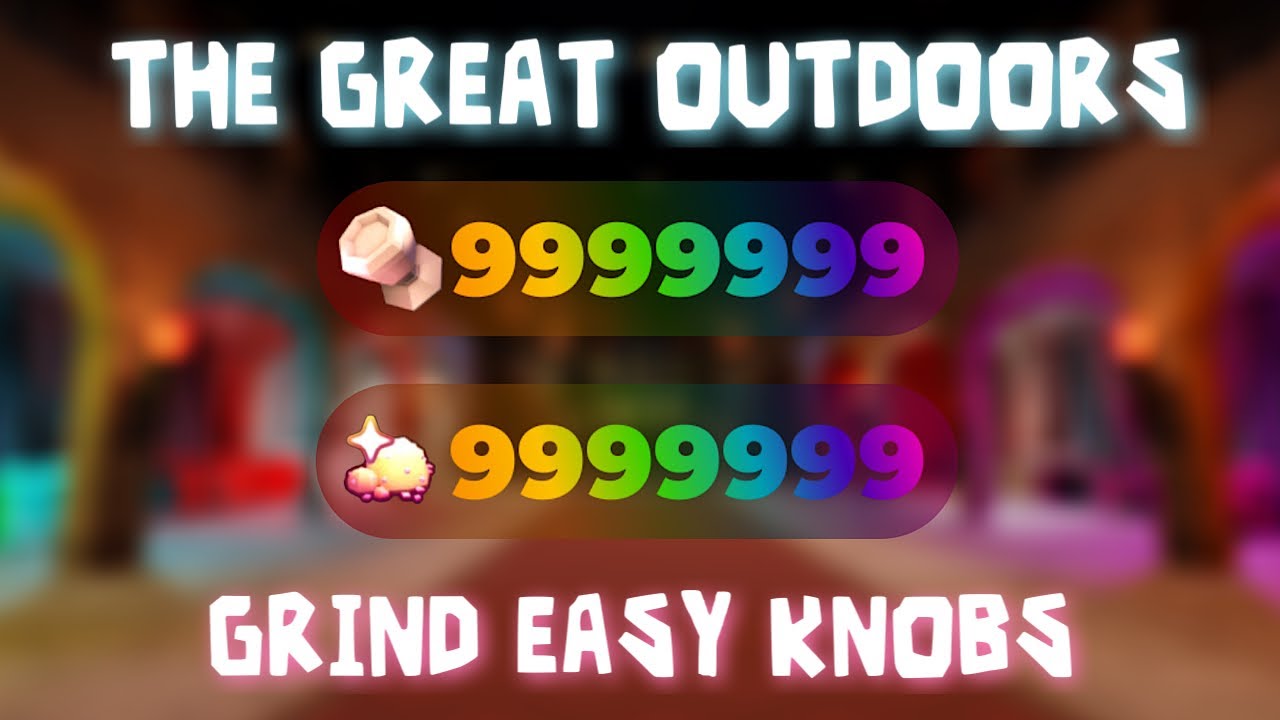 How To Grind KNOBS AND STARDUSH Easly! In the New DOORS THE GREAT OUTDOORS UPDATE
