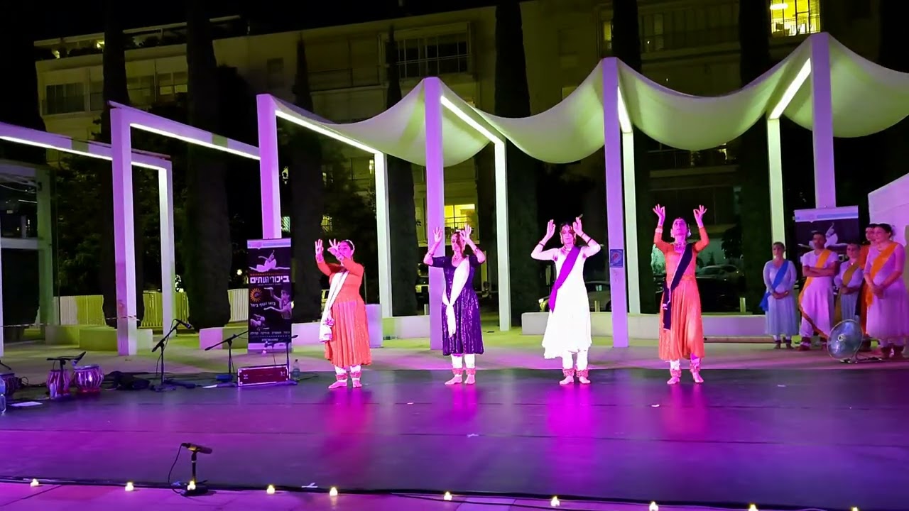 Kathak Classical Dance,Habima Square, Tel Aviv Israel
