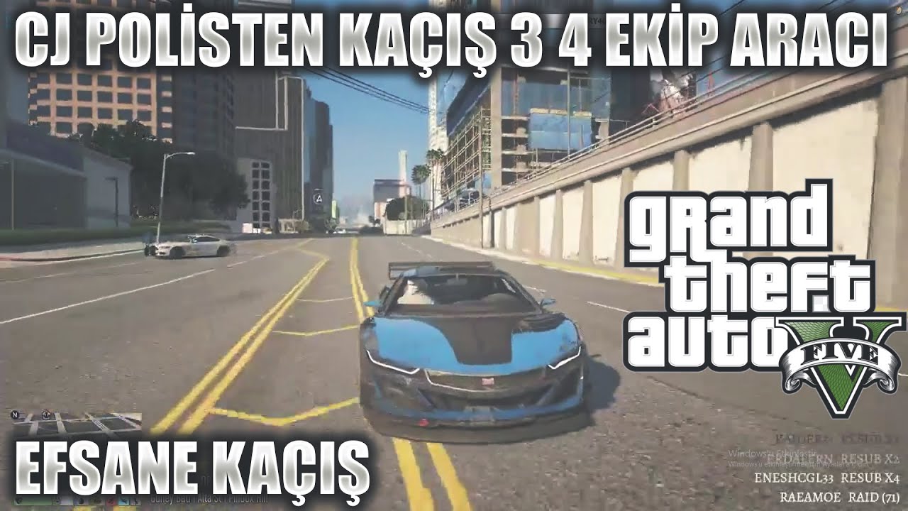 CJ POLİSTEN KAÇIŞ 3 | 4 EKİP ARACI | EİGHTBORN RP GTA V EFSANE KAÇIŞ