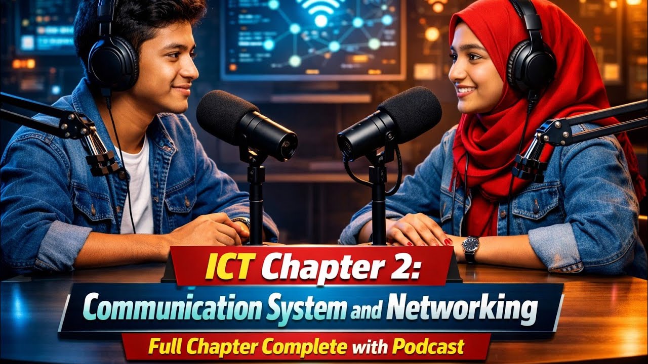 Learn with podcast || HSC ICT chapter 2 || communication system and networking. 