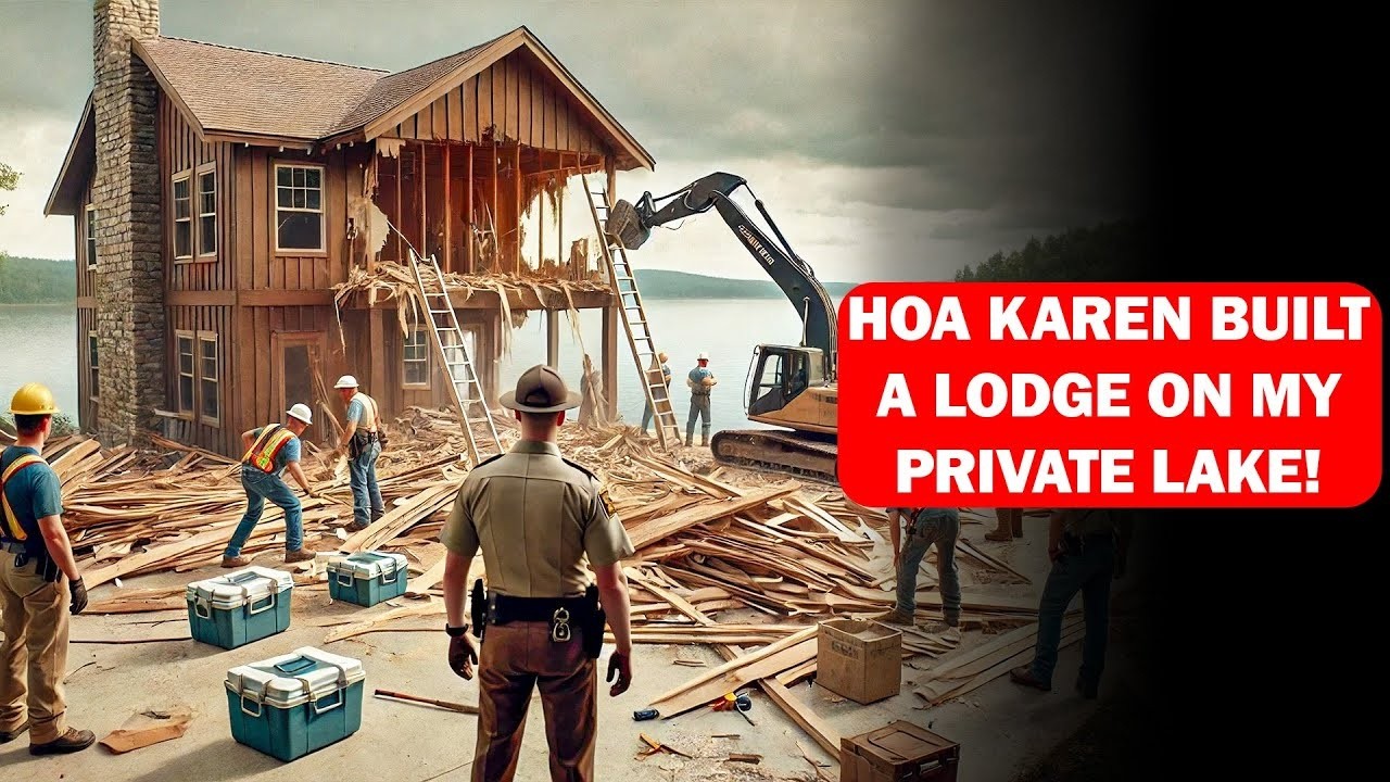 HOA Karen Built a Fishing Lodge on My Private Lake—She Forgot I Own Everything!