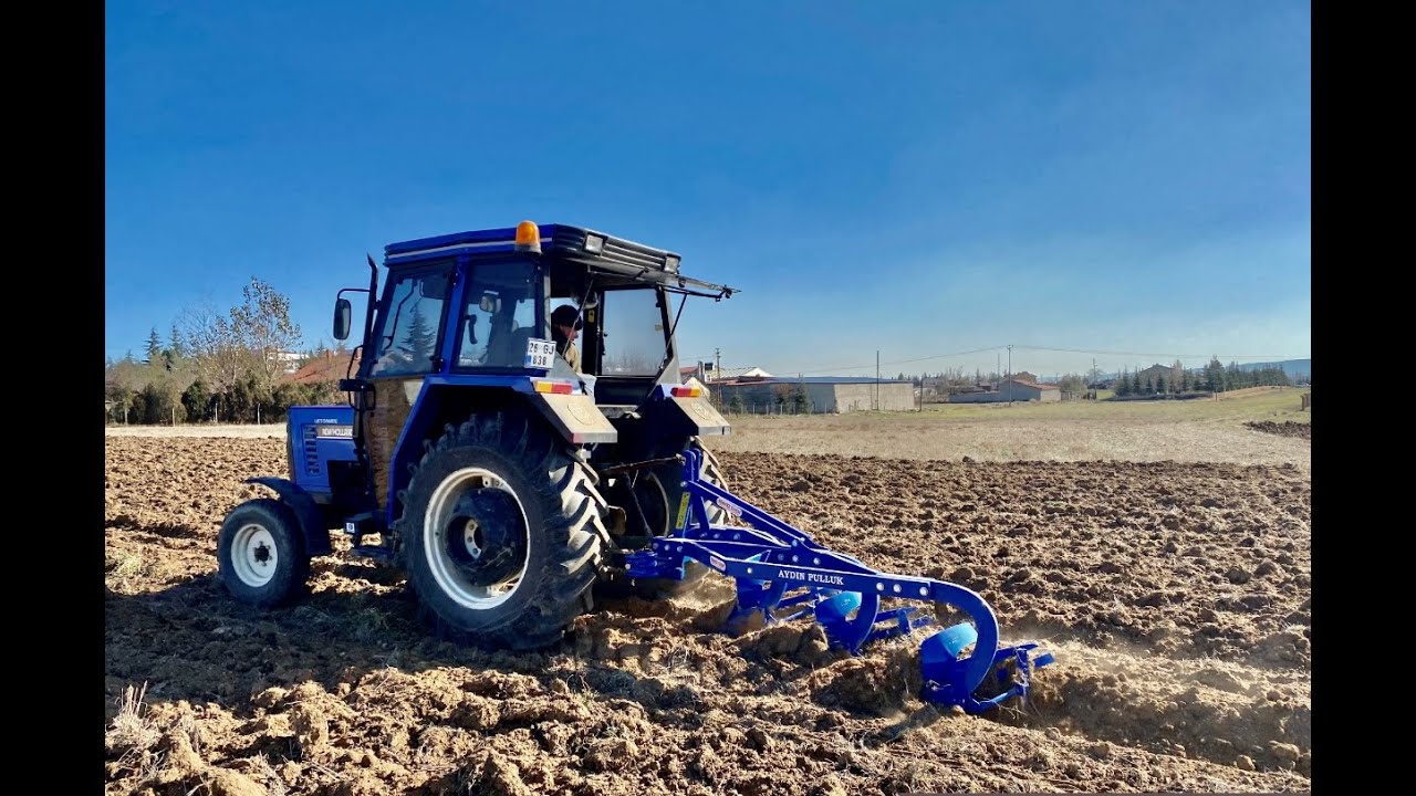 New Holland 70 56 Traktör  ile Egzantrik 3 lü 14 inç Izgara Kulak Aydın Pulluk İncelemesi