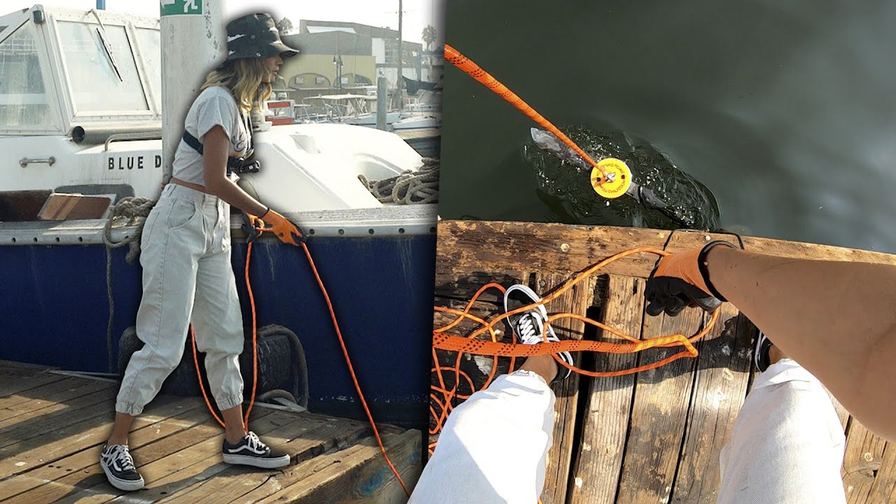 Pescando en el mar con un Im&aacute;n Gigante