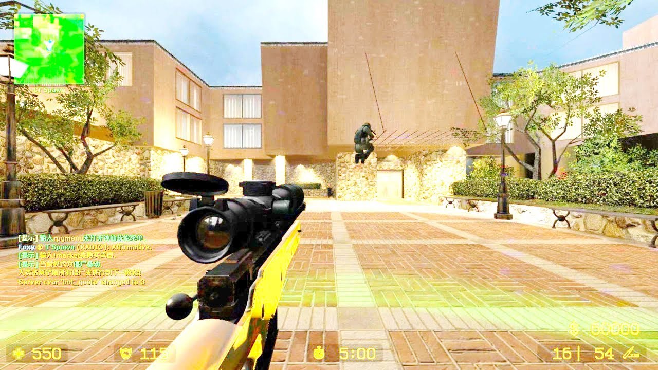 Counter Strike Source - Zombie Mod Online Gameplay on de_tegea Map