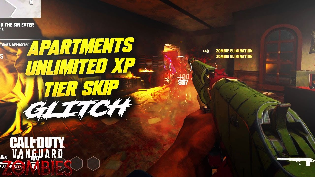 COD VANGUARD ZOMBIES APARTMENTS SOLO UNLIMITED LEVEL AND WEAPON XP GLITCH!AFTER ALL PATCHES!