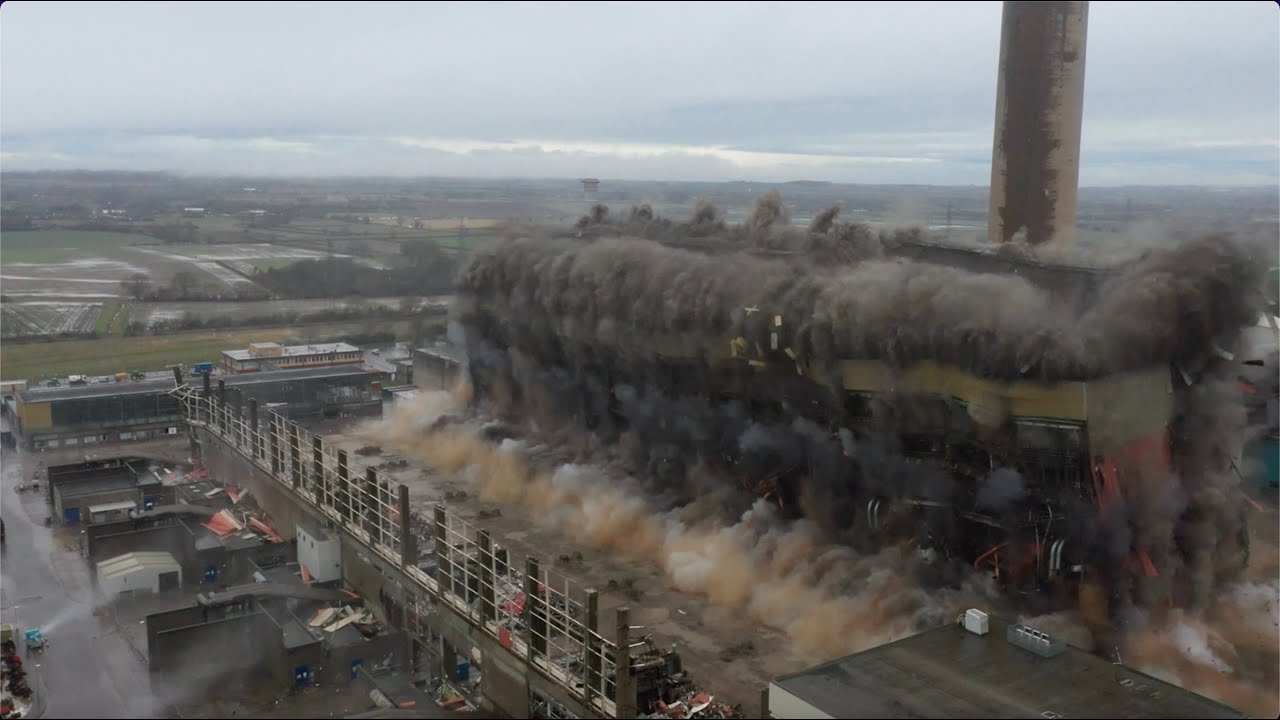Brown and Mason Group Blowdown - Boiler House at Cottam Power Station -  22-02-24