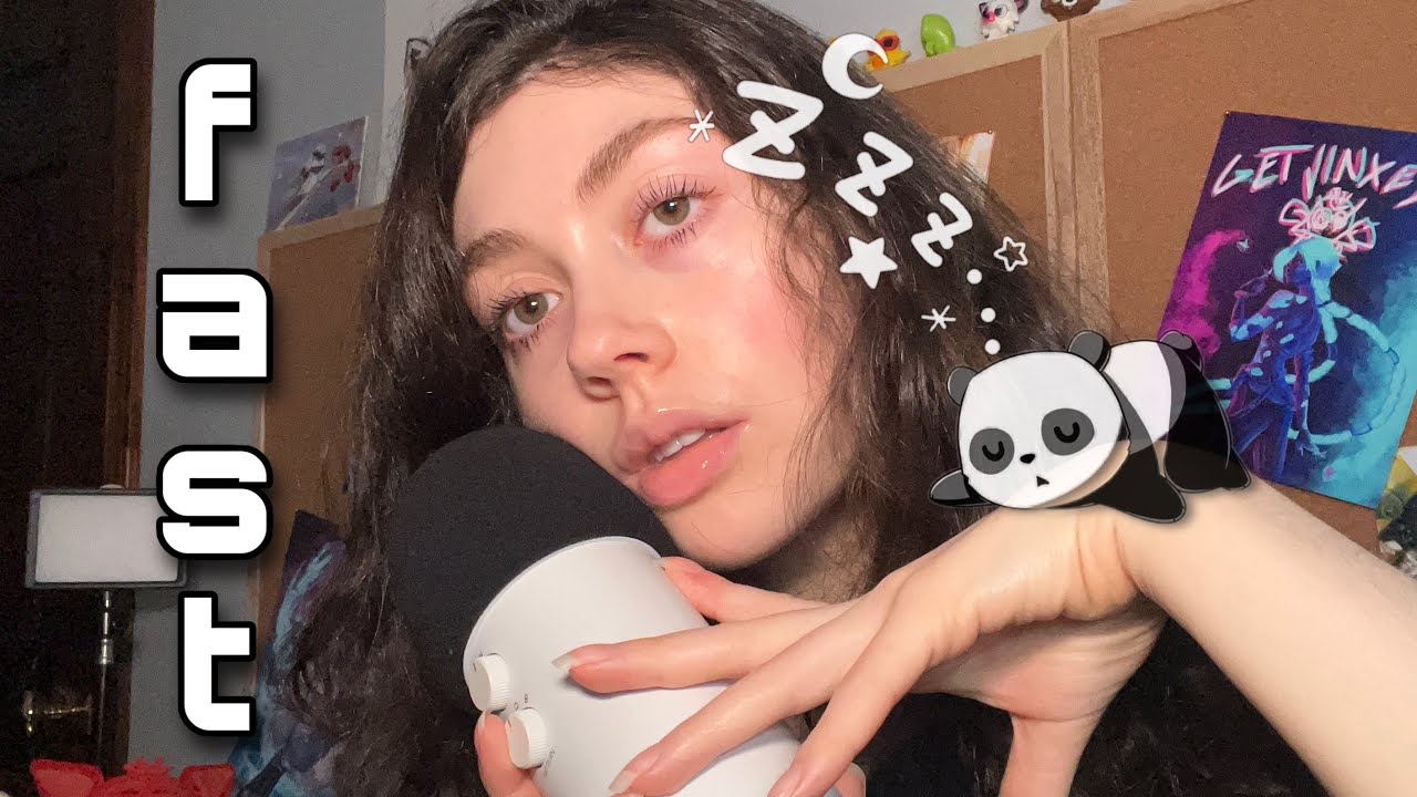 ASMR Fast Mouth Sounds Assortment ( tongue swirling, tongue flutters + )