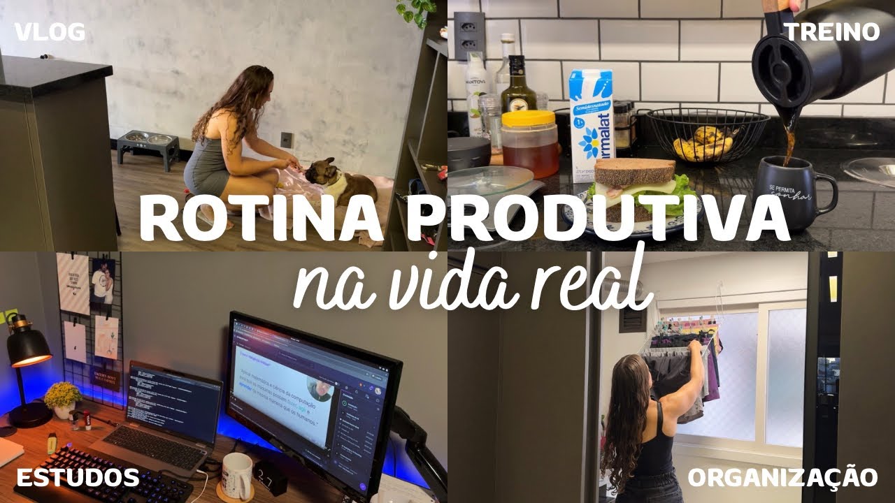 ROTINA PRODUTIVA NA VIDA REAL | treino, trabalho e disciplina