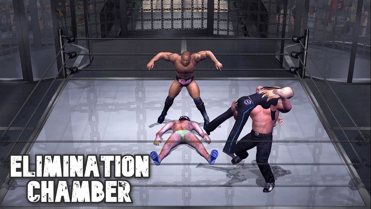 Elimination Chamber | Rock Trish Scott Torrie | Survival | Intergender | WWE SD! Here Comes the Pain