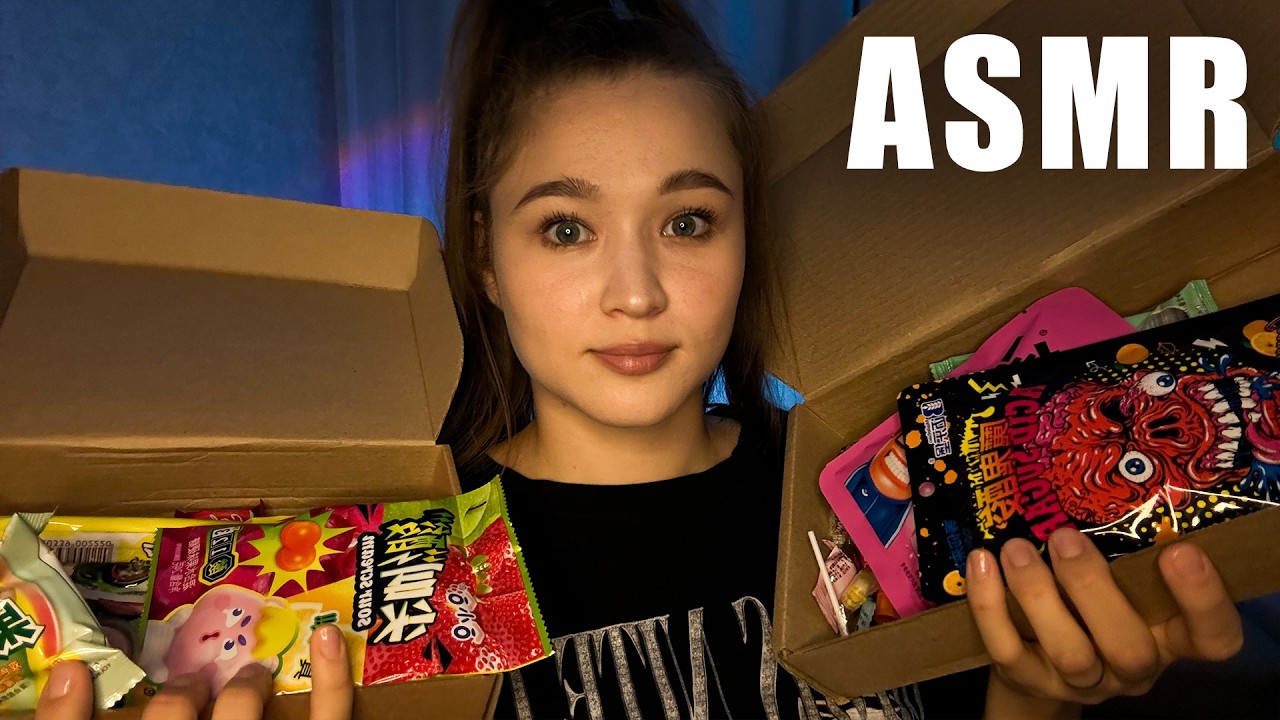 АСМР итинг японских сладостей 🍭🍬
