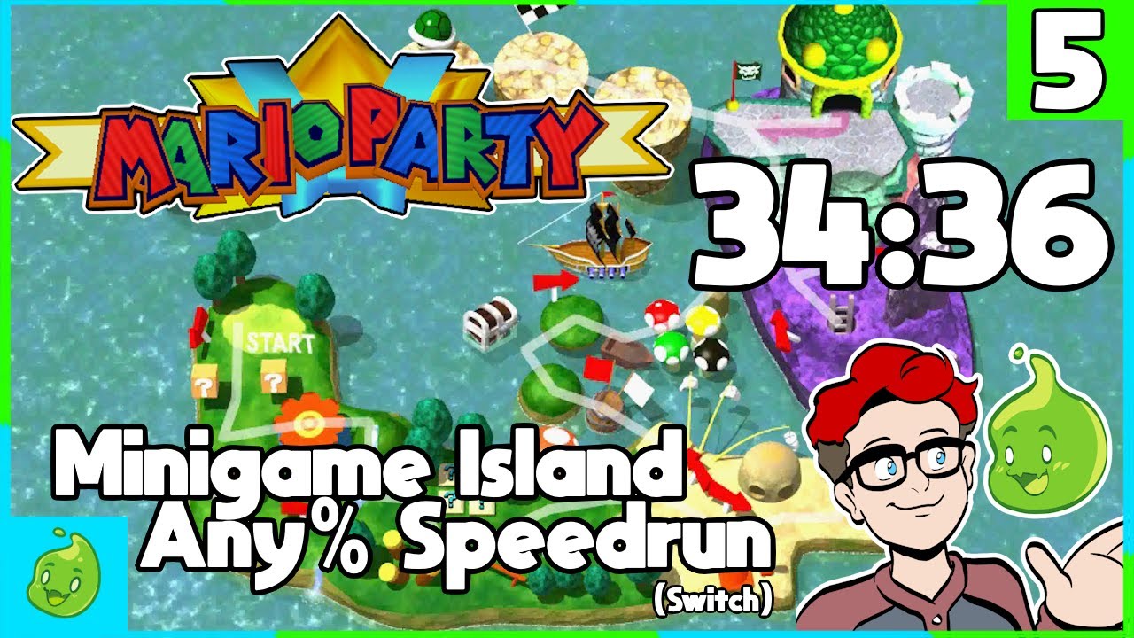 Mario Party: Mini-Game Island Speedrun (Any%, Switch) | 34:36 (PB)