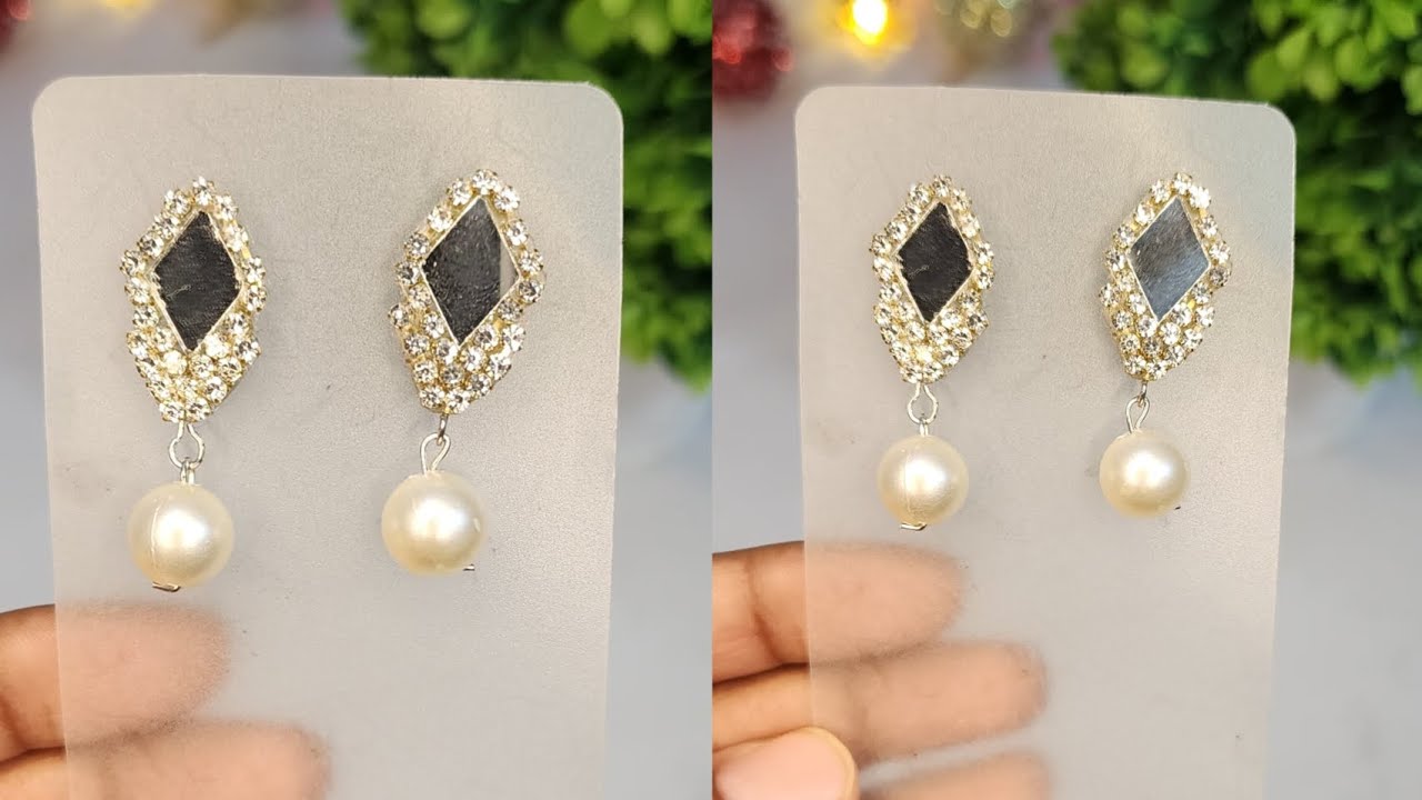 DIY cute Korean Earrings tutorial step bt step ✨️..#diy #youtubevideo #viral #tutorial 