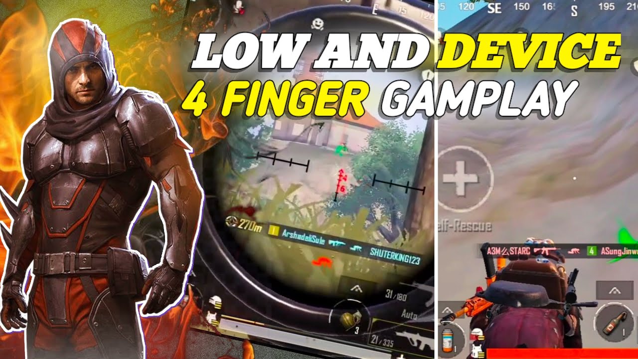 BGMI, Vivo Y35, 30 FPS, 60 FPS, Low End Device, 4 Finger Claw, BGMI Gameplay, eSports Player, Clutch