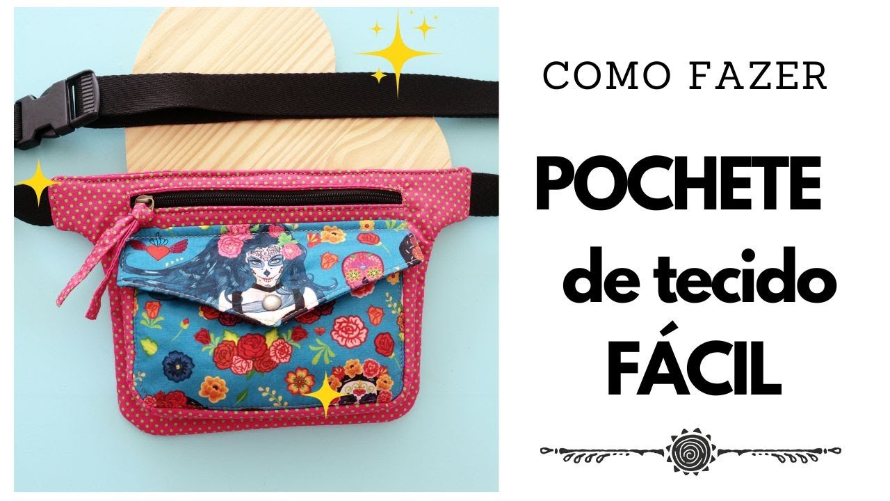 Como fazer POCHETE  de tecido fácil