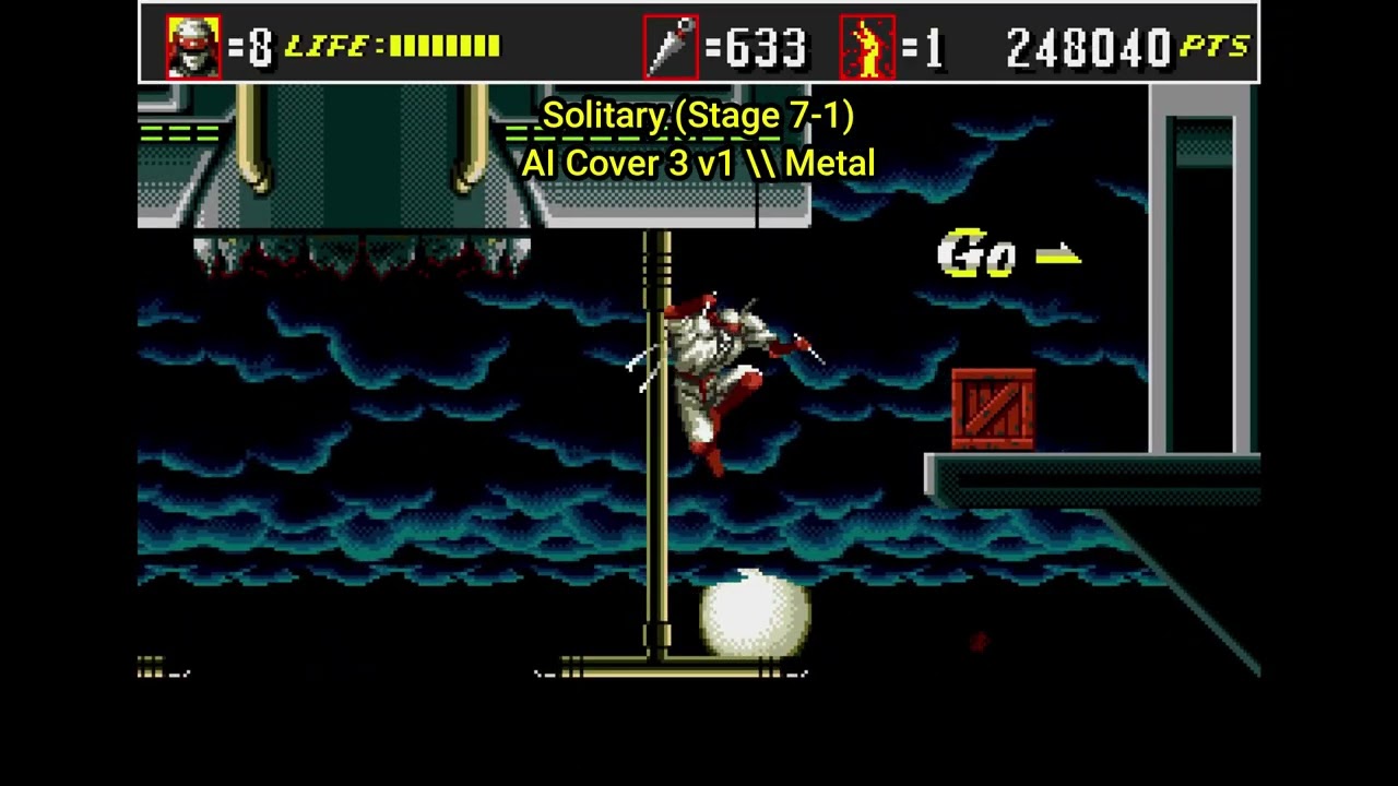 Shinobi 3 - Solitary (Stage 7-1) [AI Cover 3 v1] \\ Metal