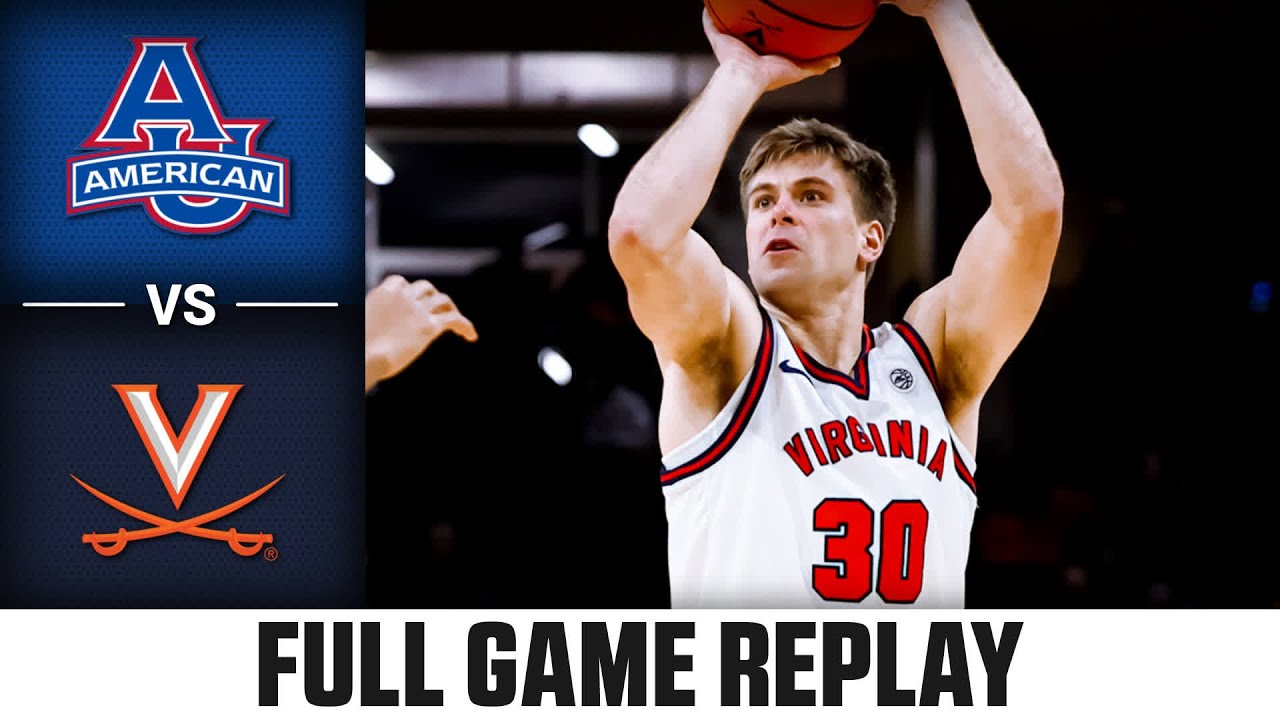 American vs. Virginia Full Game Replay | 2025-26 ACC Men's Basketball