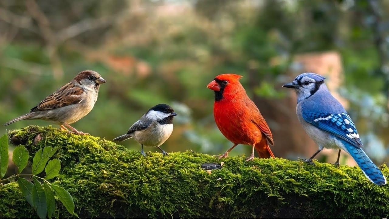 Cat Entertainment TV | Beautiful Birds to Watch Cat in a Peaceful Forest