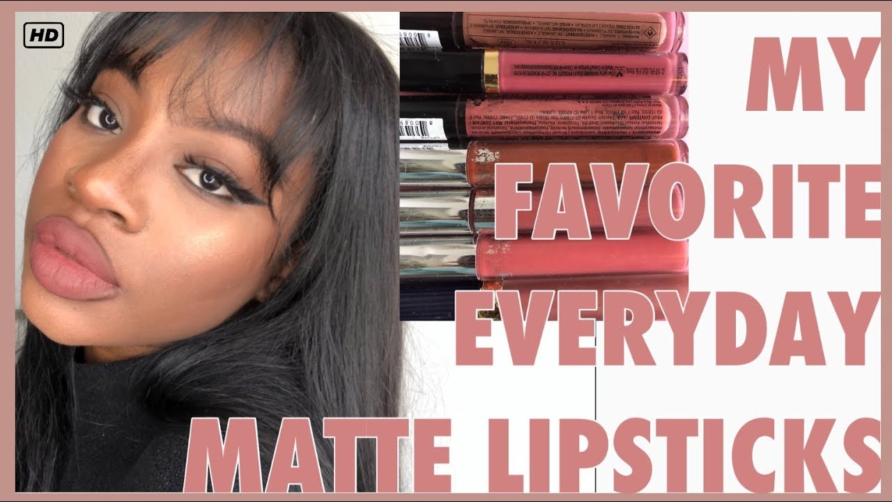 My Favorite Everyday Matte Liquid Lipsticks Dark Skin- Drugstire Affordable | T Tha Kid