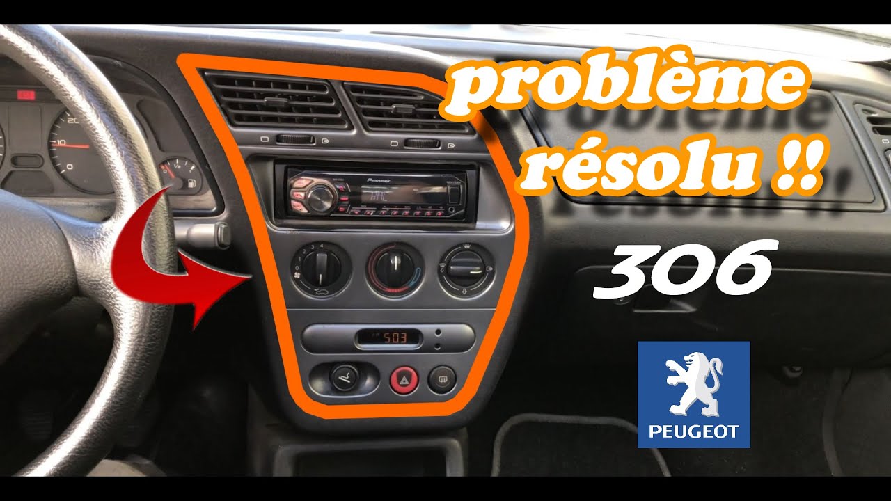 Remplacement des veilleuses de la console centrale  Peugeot 306 #saucisse