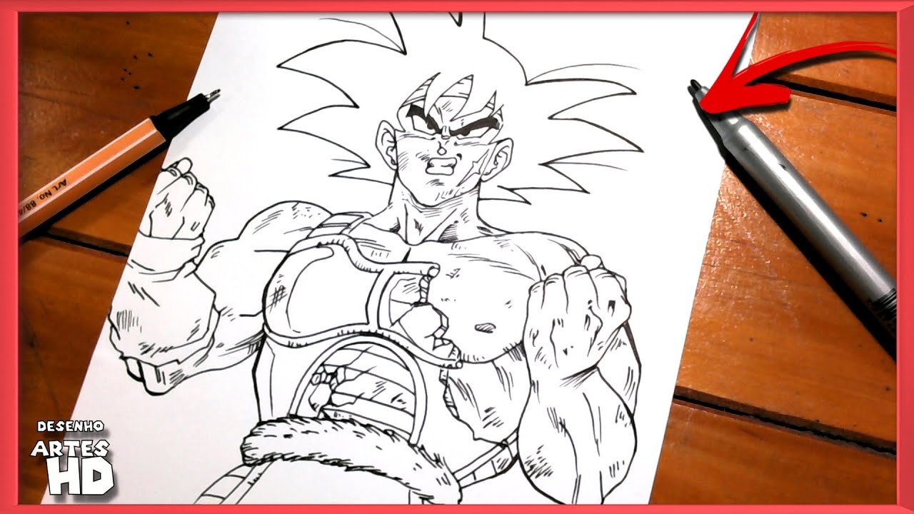 Cómo dibujar BARDOCK 🔥🔥