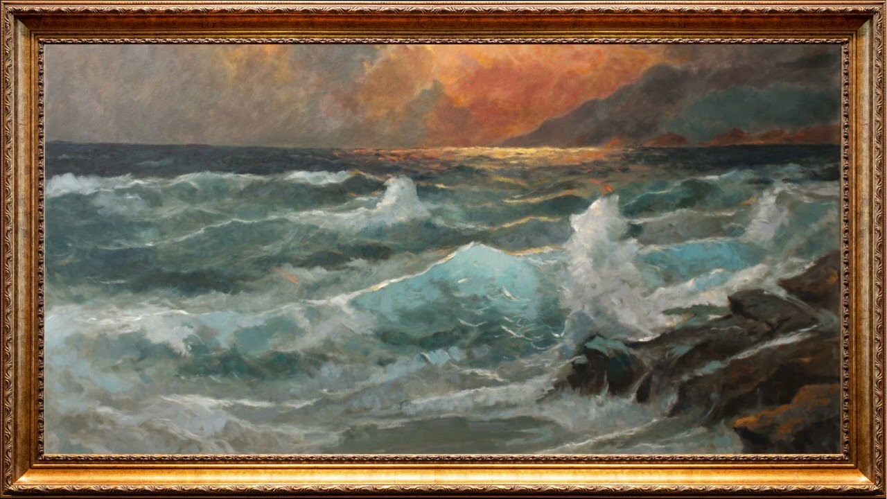 Luxury Art Vintage Oil Painting | Framed Art Aesthetics Screensaver for TV