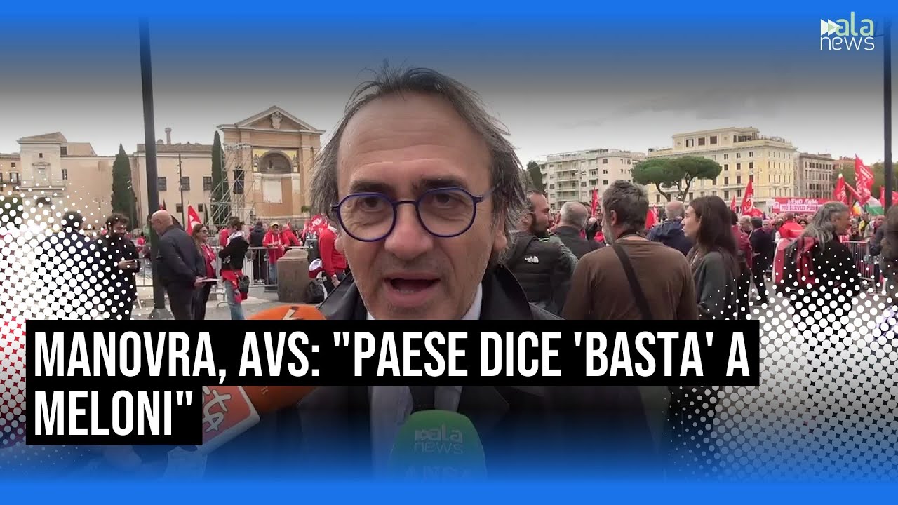 Manovra, AVS in piazza con la CGIL: 