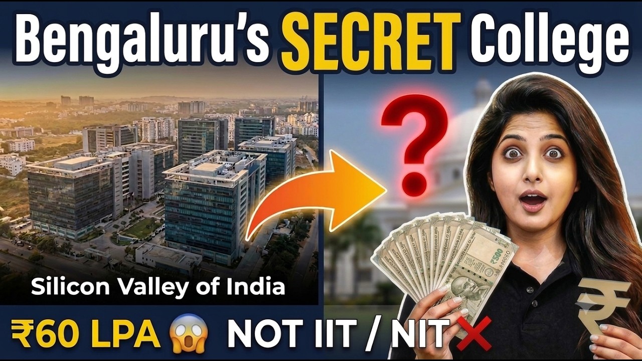 Secret Bangalore College with ₹60 LPA🚀  Placement 😱 | Fees, Admission, Review | Jasmine Ma'am