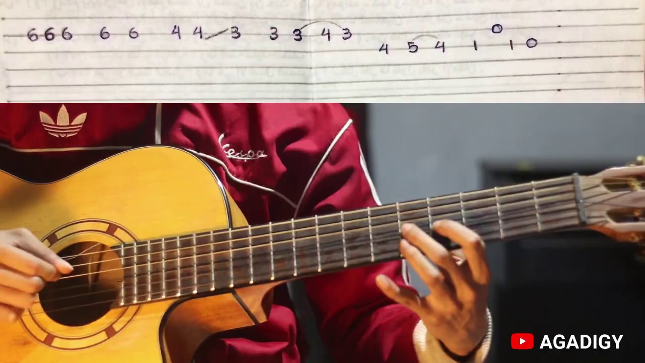 Melody Tamally Maak - Acoustic Guitar (With Tab & Chord) | تملى معاك