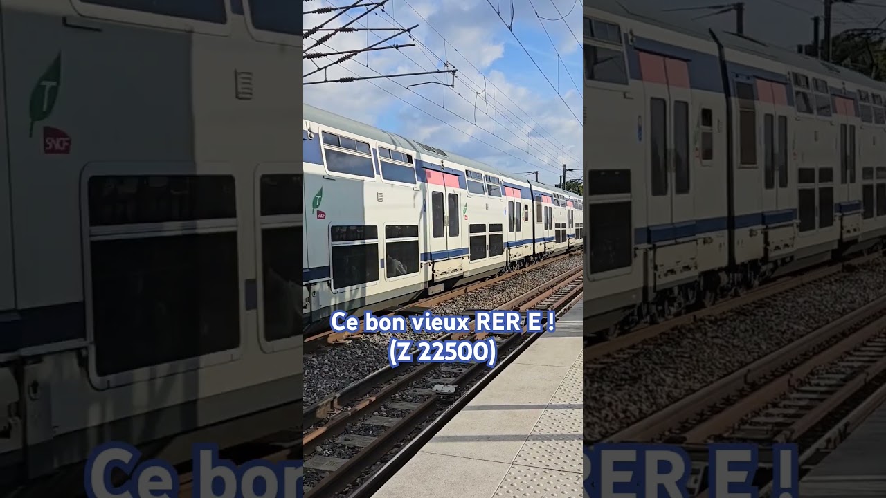 Train de la ligne E du RER (Z 22500) #train #rer #rail #sncf #francilien #trainspotter