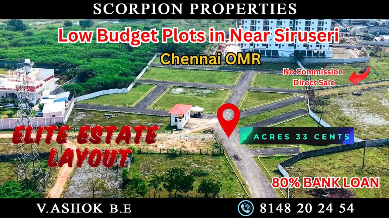 Low Budget Plots in Near Siruseri IT Park | Chennai OMR | Land for sale in chennai