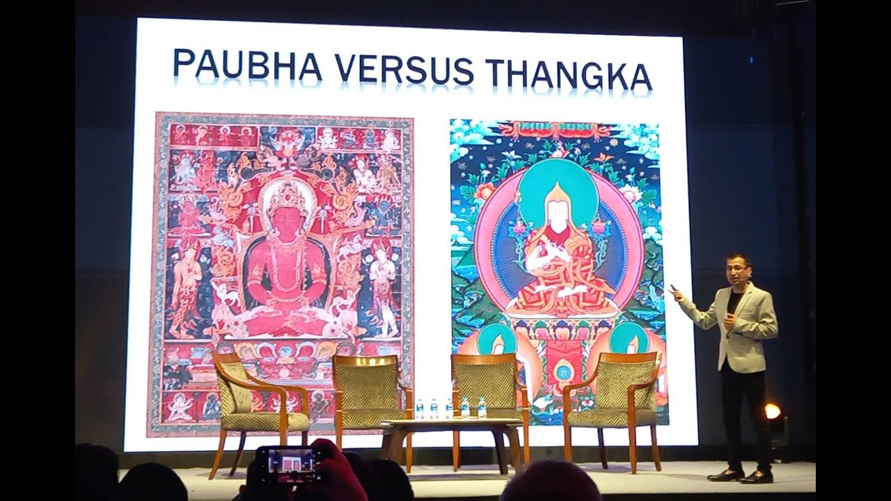 A presentation of Paubha Painting, a newari traditional art by Ujay Bajracharya.
