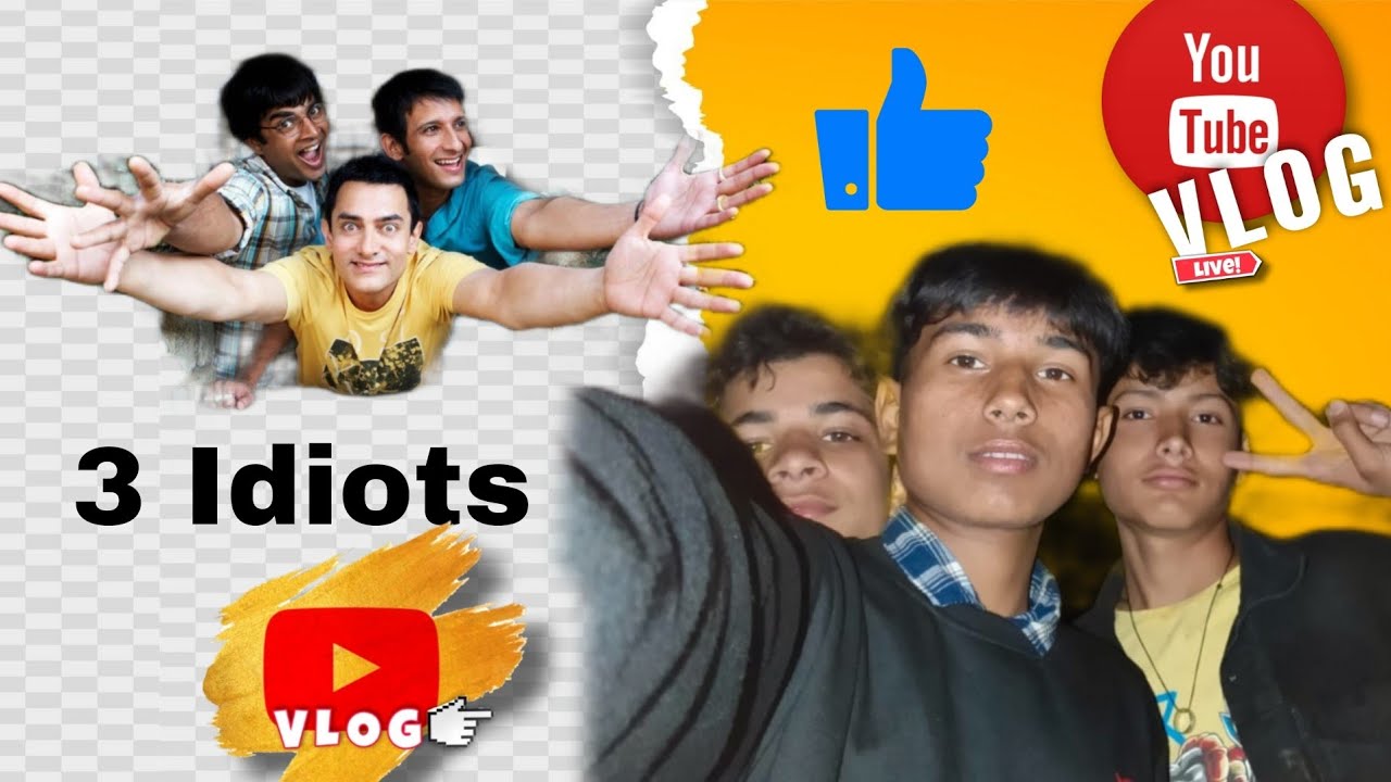 3 Idiots Vlog//[night video shut]😆 3Idiots vlog me apka suwagat he..💯#viral #youtubeshorts #vlog