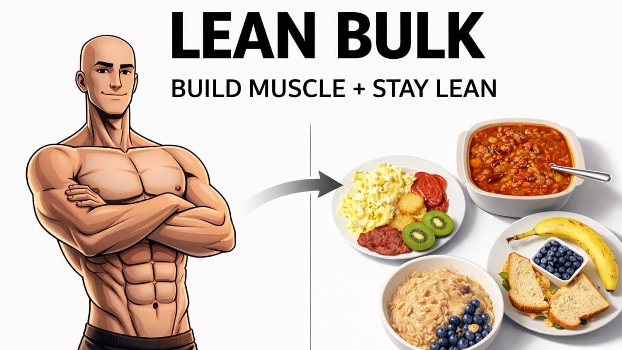 How to Eat for Muscle Gain and Fat Loss (Lean Bulking: Full Day of Eating)