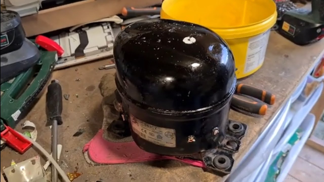 Scrapping a refrigerator compressor for copper