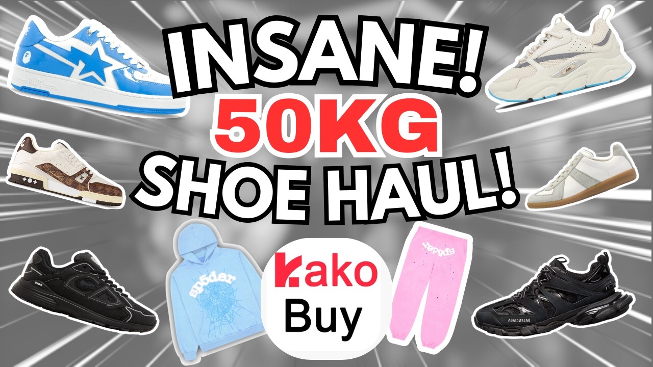 INSANE KAKOBUY SHOE+CLOTHING HAUL!(5000+ ITEM SPREADSHEET⬇️😳)