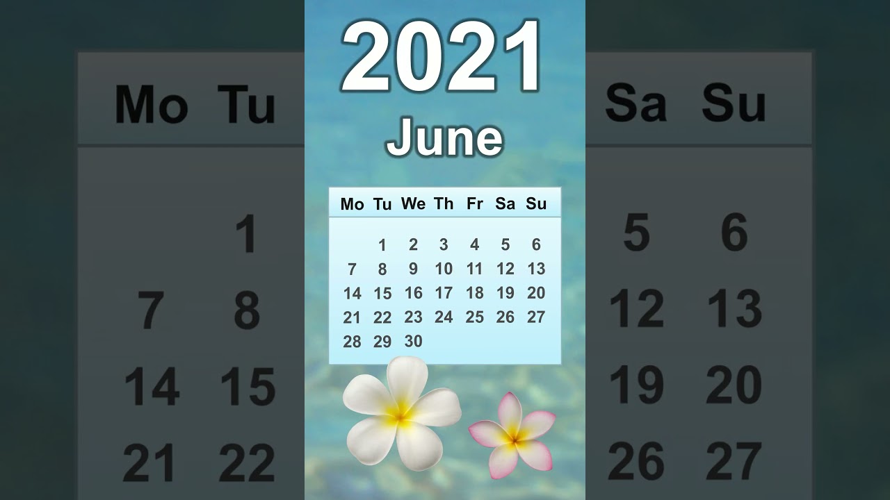 June 2021 Calendar