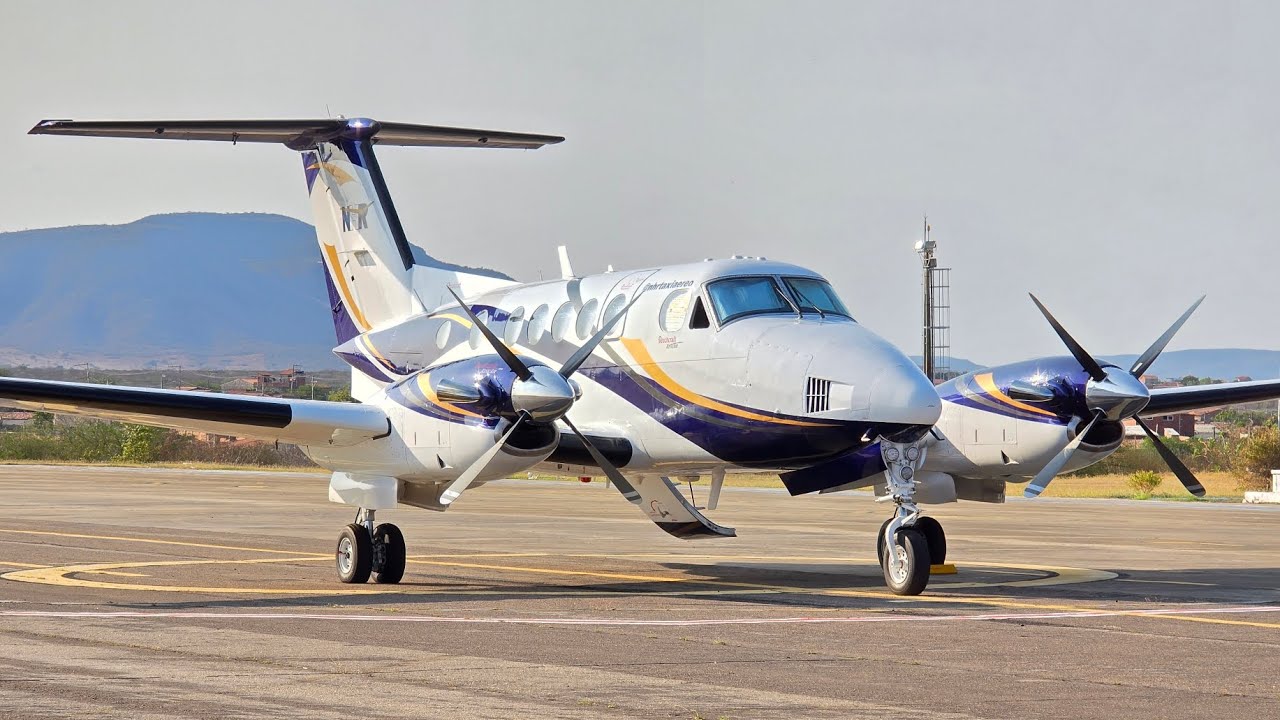 KING AIR B200 OPERAÇÃO COMPLETA DE ALFENAS - MG PARA NANUQUE - MG