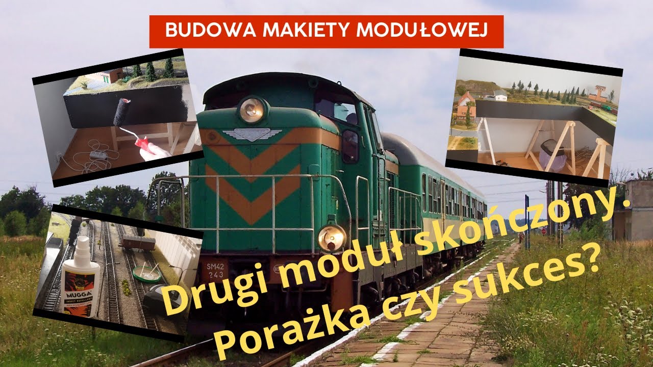 Makieta kolejowa H0. Prezentacja drugiego modułu.