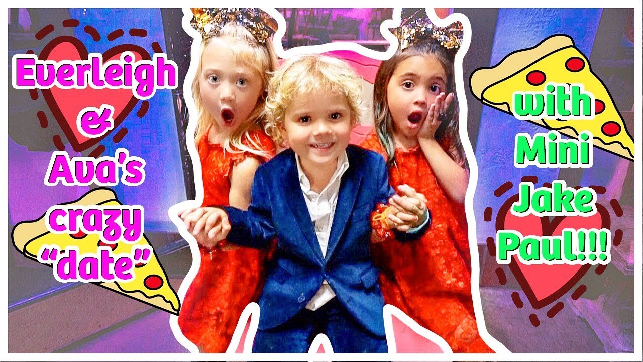 Everleigh and Ava's first DOUBLE DATE with MINI JAKE PAUL!