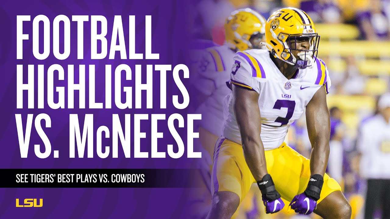 LSU Football vs. McNeese - Highlights