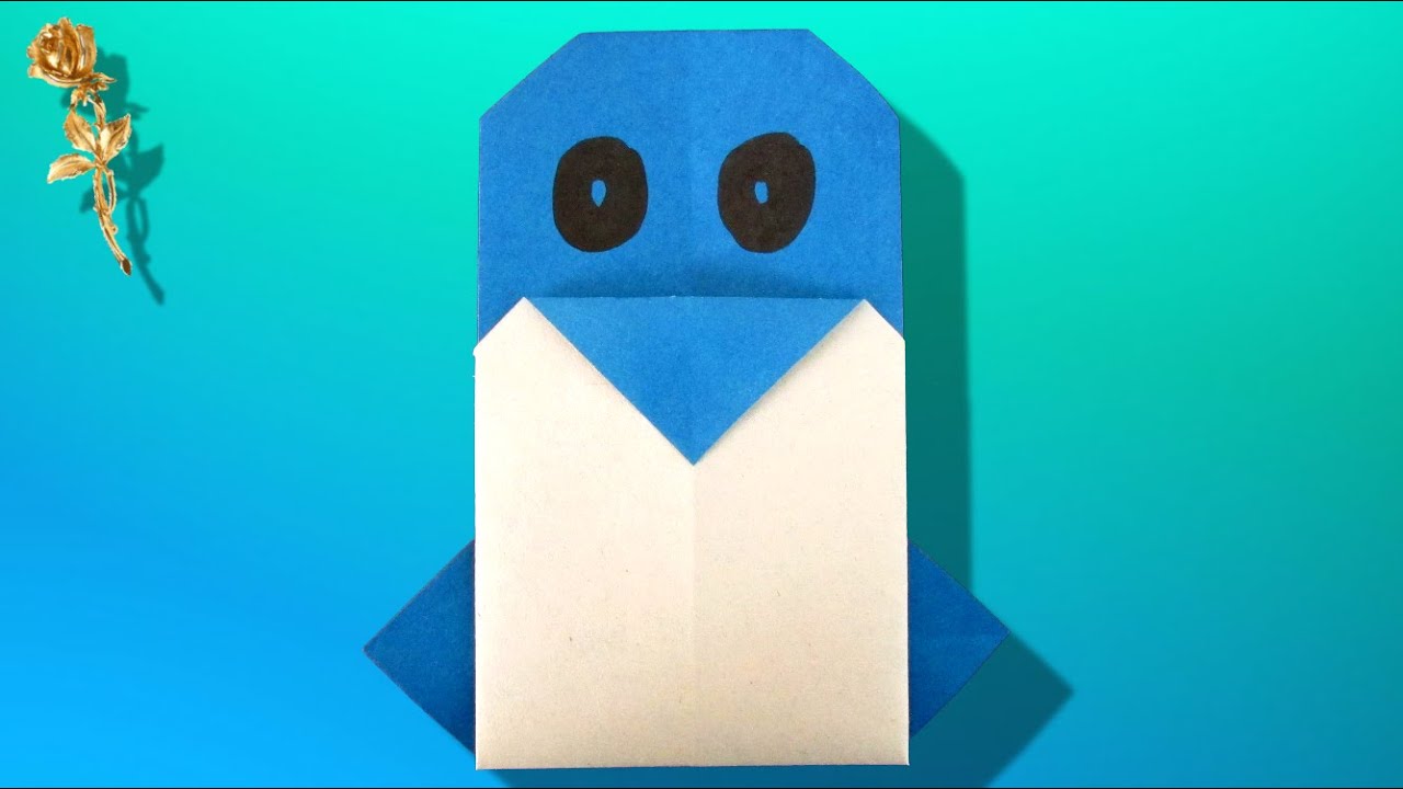 Origami facile : 🐧 Pingouin