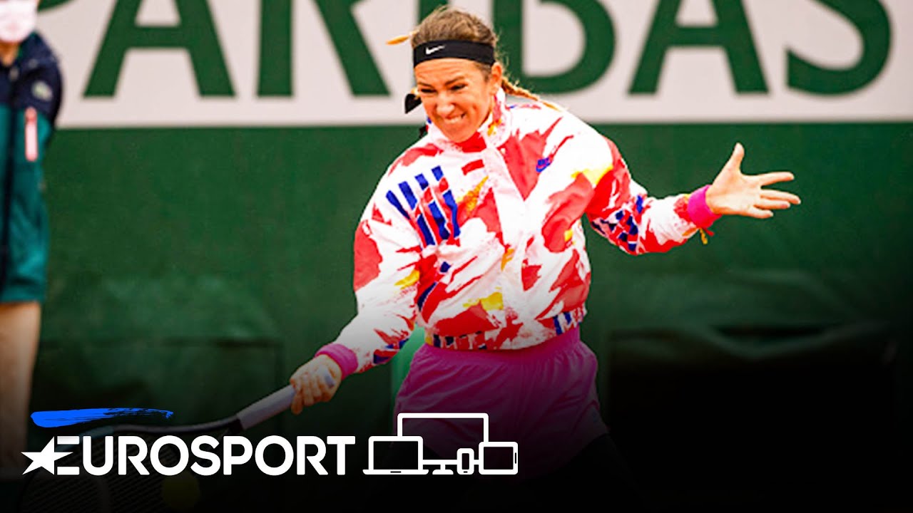Victoria Azarenka vs Danka Kovinic Highlights | Roland Garros 2020 | Eurosport