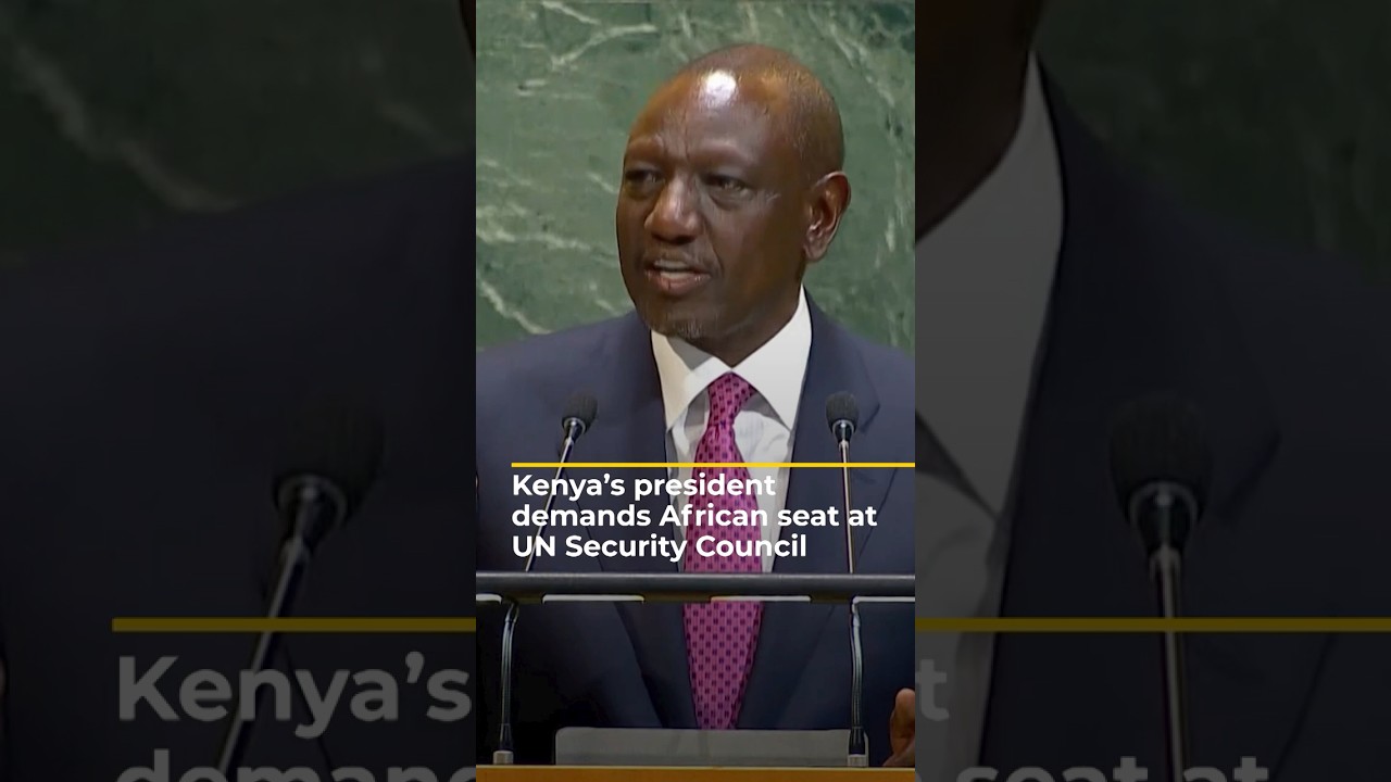 Kenya&rsquo;s president demands African seat at UN Security Council | AJ #shorts