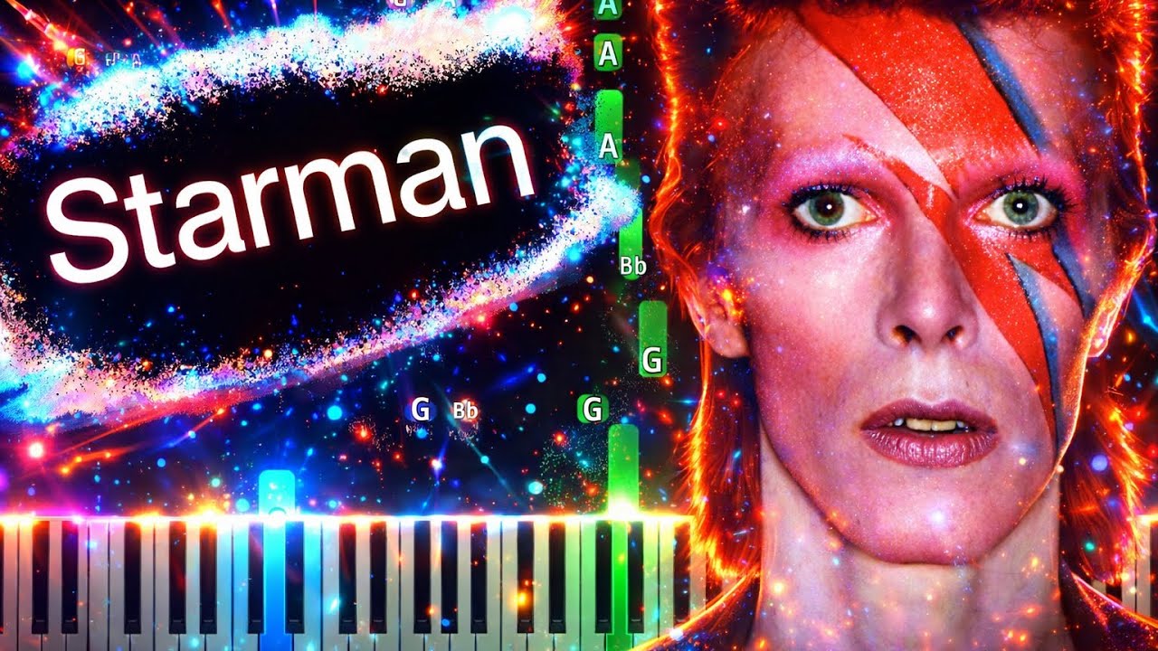 David Bowie - Starman Piano Tutorial