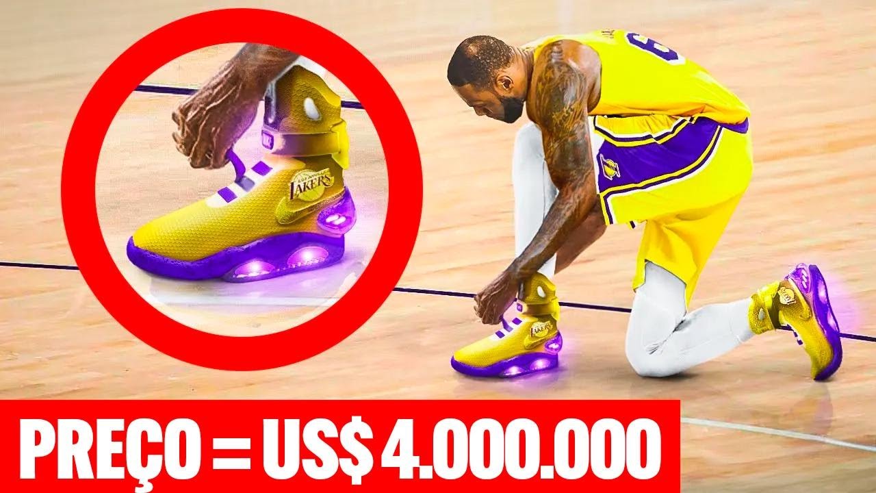 Os tênis mais caros dos jogadores da NBA