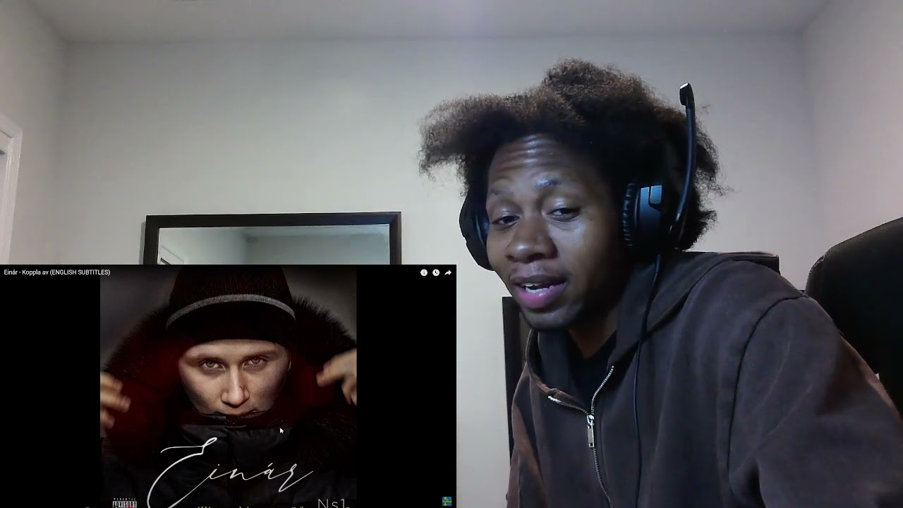 American Reacts To Swedish Rap Einár - Koppla av (ENGLISH SUBTITLES)