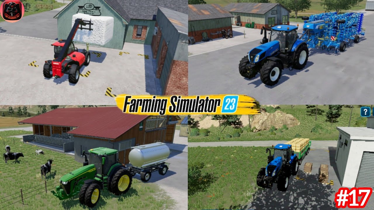 Let's Play Fs23 Amberstone | Finally! I Selling CHEESE 🧀 PELLETS WITH NEW HOLLAND IN FS23 |#Fs23|